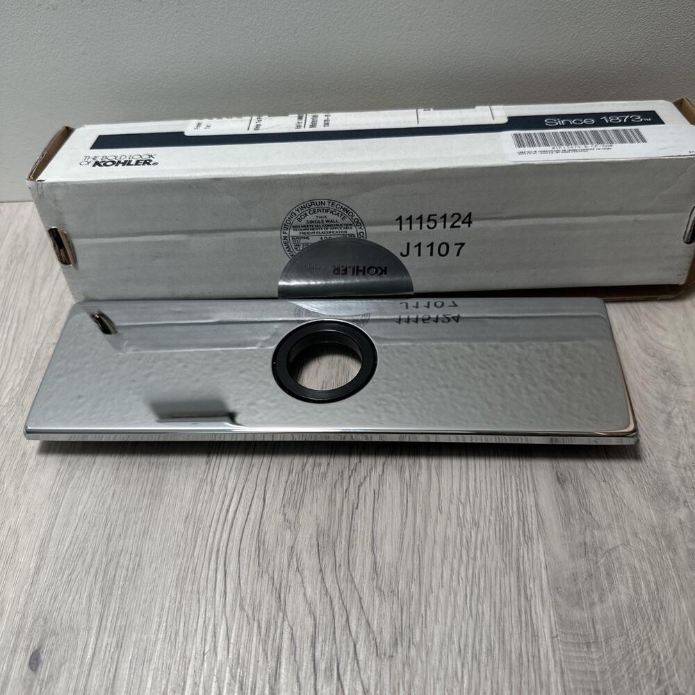 KOHLER Optional 8" Escutcheon Square Plate for InsightTM Faucet Polished Chrome